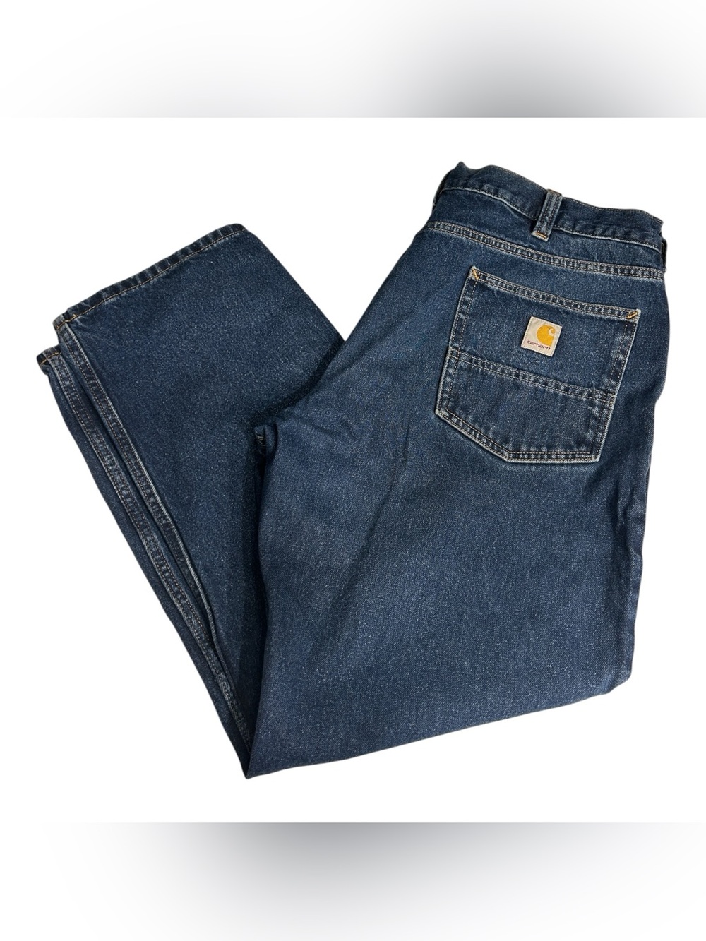 Carhartt Relaxed Fit Workwear Denim Jeans 38x30 Blue Utility Carpenter Workwear